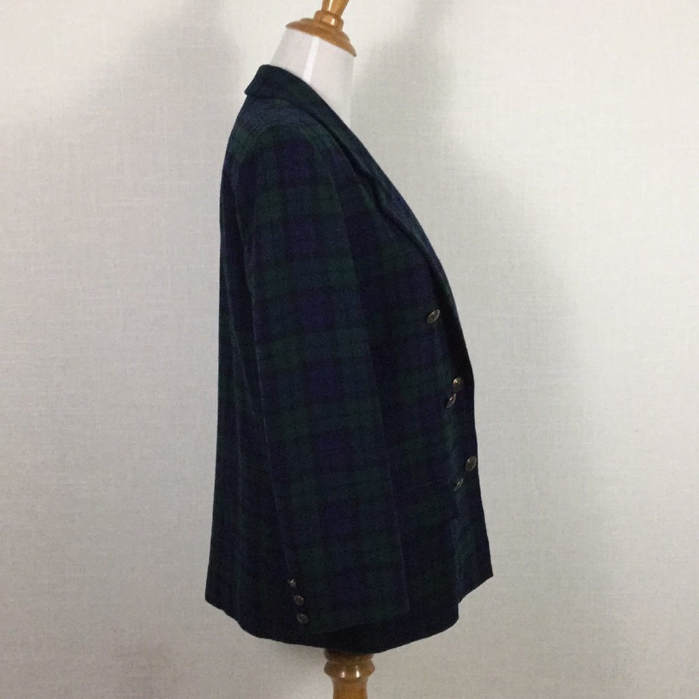 Vintage Pendleton Oversized Plaid Wool Blazer - image 7